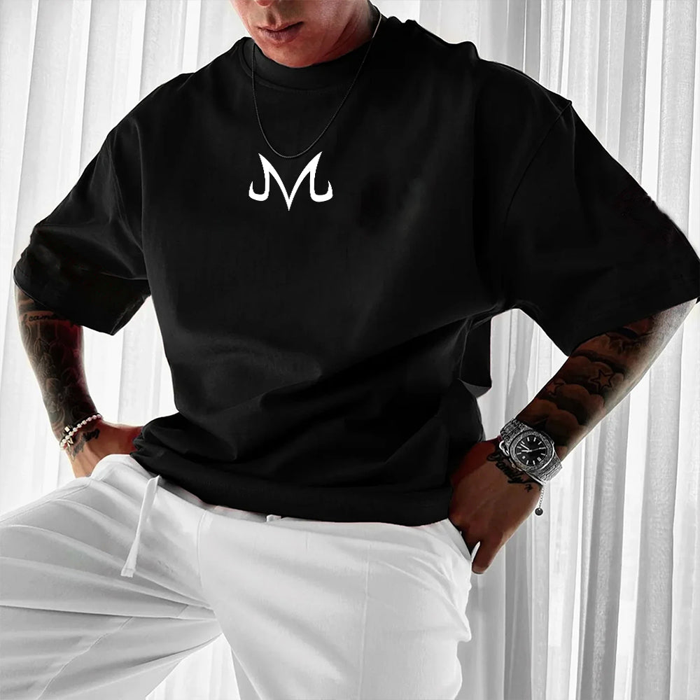 Oversized casual   print T-shirt