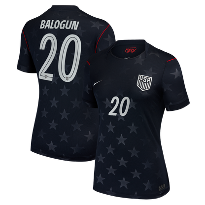 Folarin Balogun USMNT Women's 2026 Away Stadium Replica Jersey - Blue
