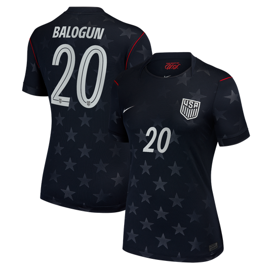 Folarin Balogun USMNT Women's 2026 Away Stadium Replica Jersey - Blue