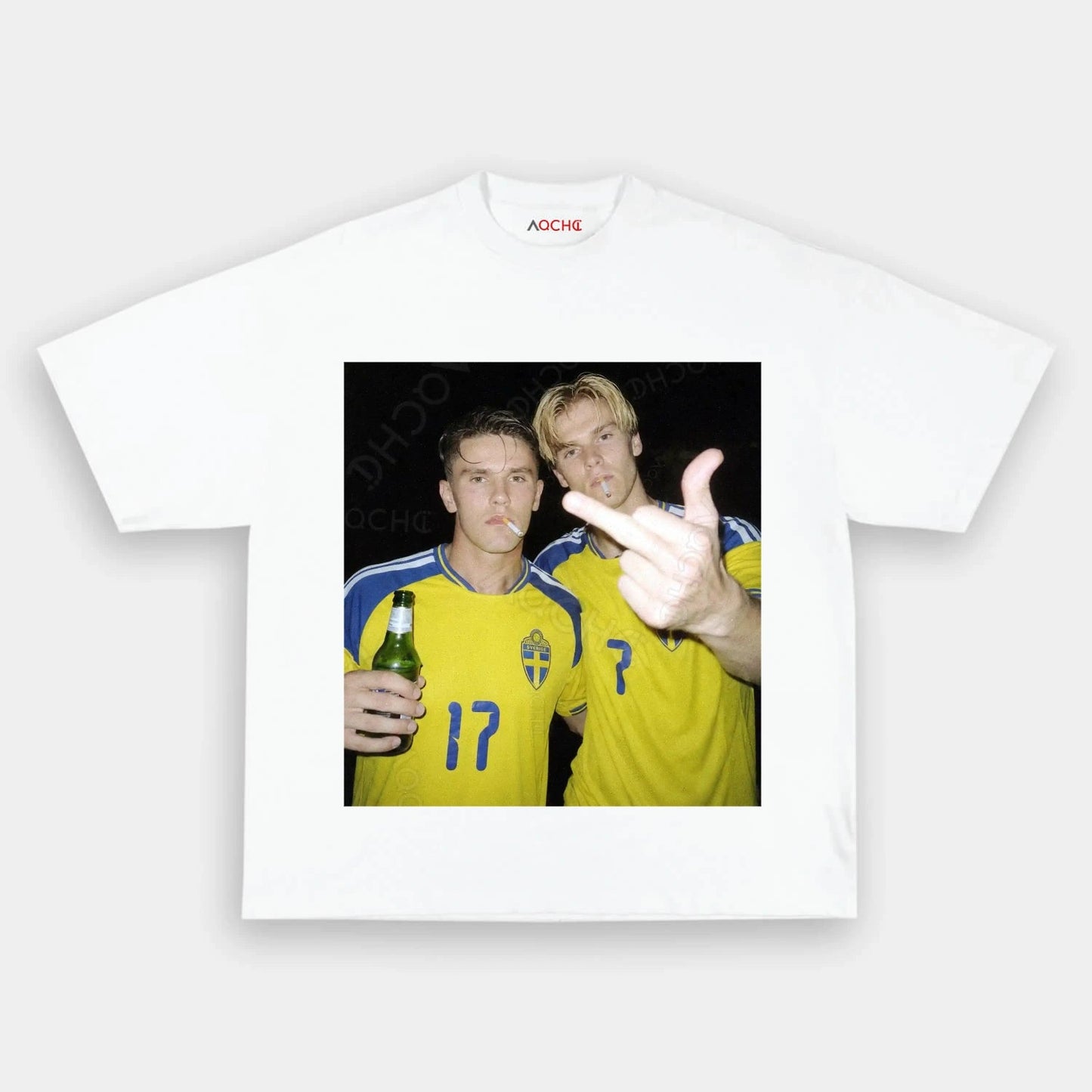 Sweden Football Style Tee 3.4