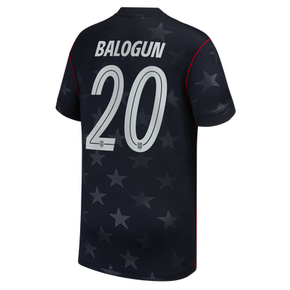 Folarin Balogun USMNT Youth 2026 Away Stadium Replica Jersey - Blue