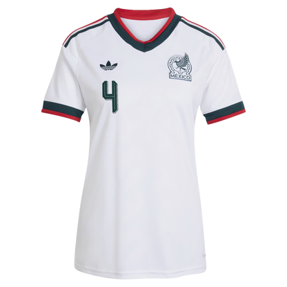 Edson Álvarez Mexico National Team Women's 2026 Away Replica Jersey- White