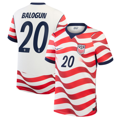 Folarin Balogun USMNT 2026 Home Stadium Replica Jersey - White