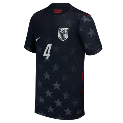 Tyler Adams USMNT Youth 2026 Away Stadium Replica Jersey - Blue
