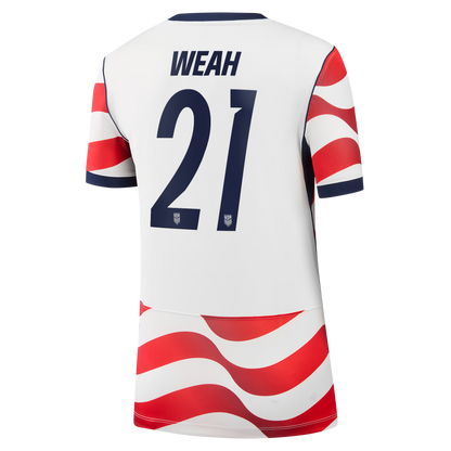 Timothy Weah USMNT Women's 2026 Home Stadium Replica Jersey - White