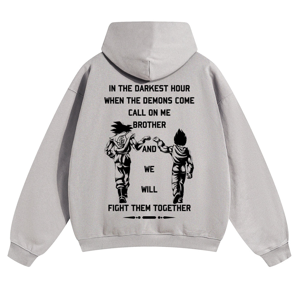 Unisex Anime Graphic Streetwear Vintage Hoodie