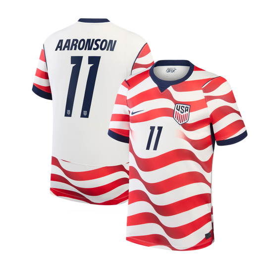 Brenden Aaronson USMNT 2026 Home Stadium Replica Jersey - White