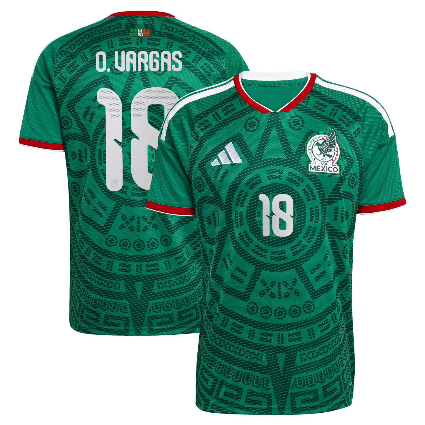 Obed Vargas Mexico National Team 2026  Home Replica Jersey - Green