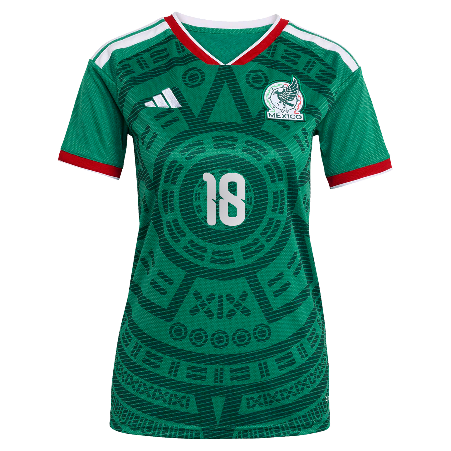 Obed Vargas Mexico National Team Women's 2026 Home Replica Jersey- Green