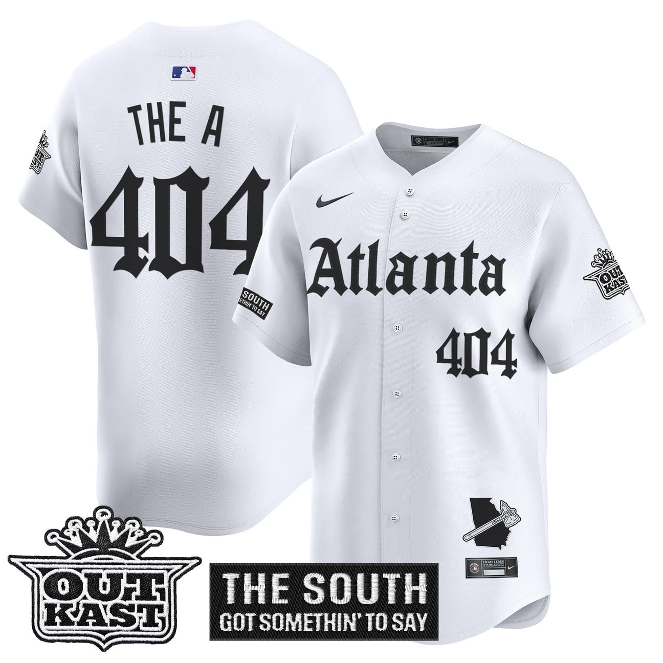 Atlanta Braves 'Gothic South x Outkast Edition' Vapor Premier Limited Jersey - All Stitched