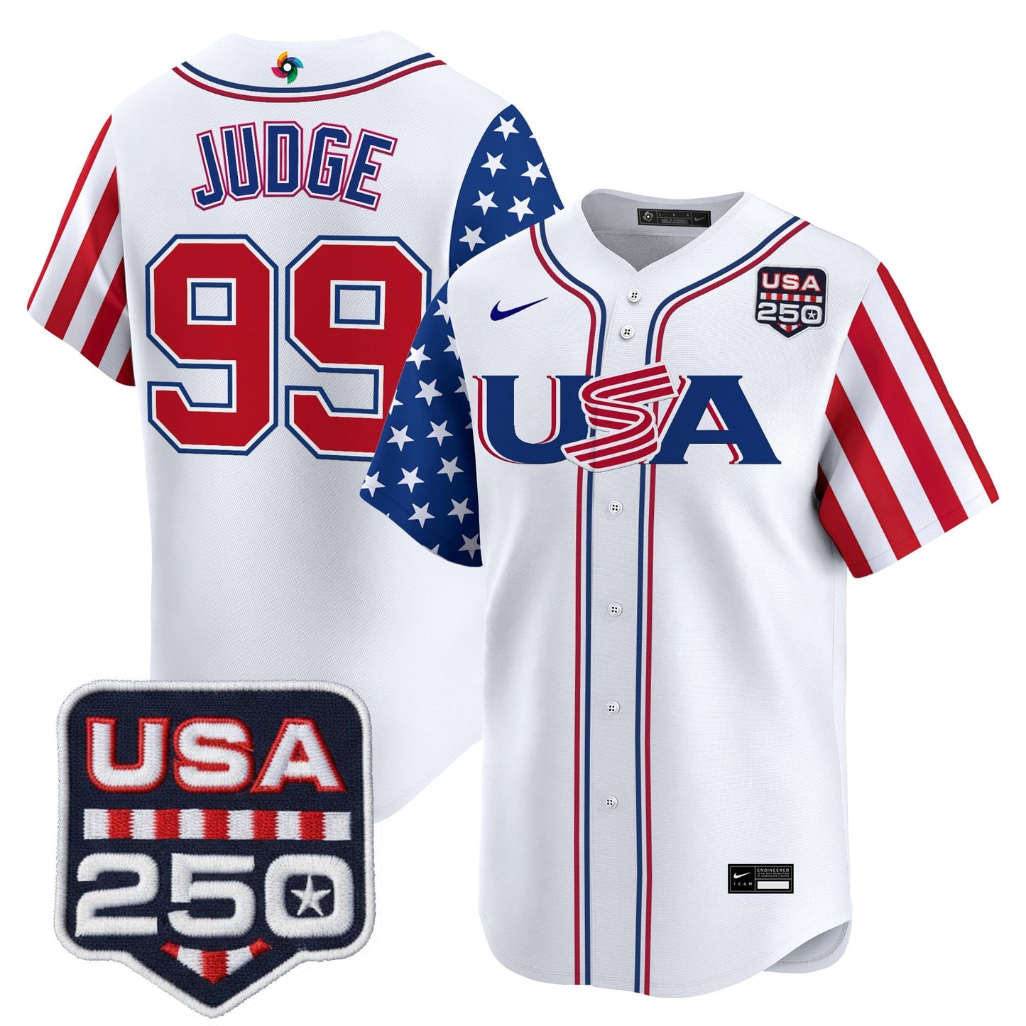 Team USA World Baseball Classic "America250 Edition" Vapor Premier Limited Jersey - All Stitched