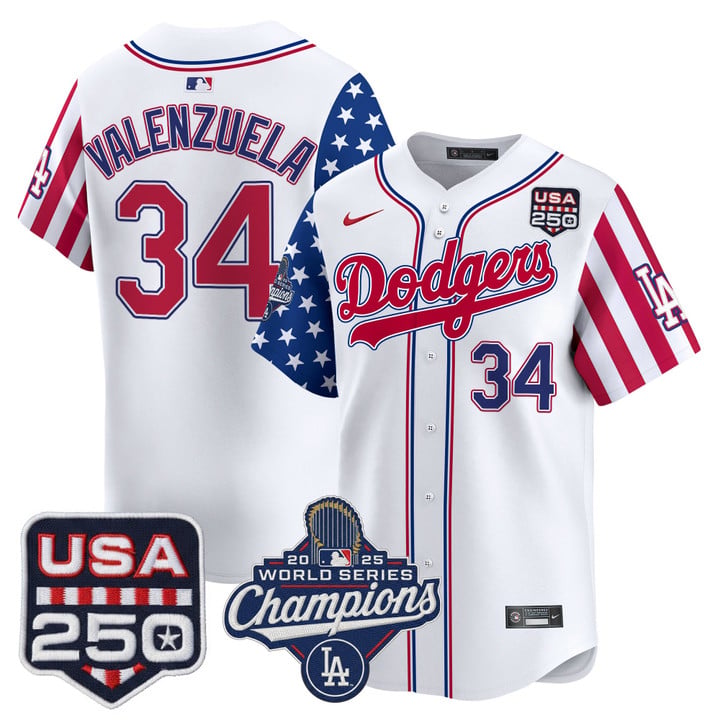 Los Angeles "Dodgers America250" Edition Vapor Premier Limited Jersey V2 - All Stitched