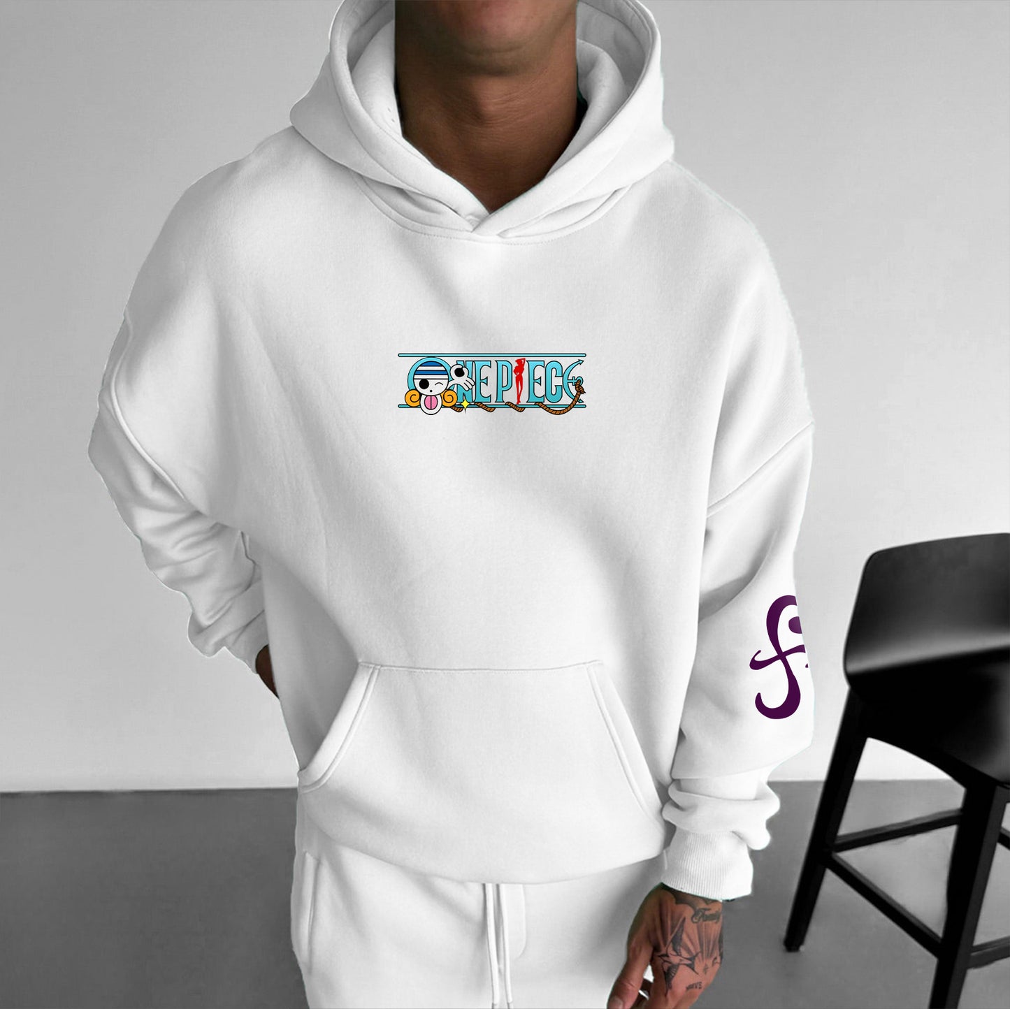 Unisex Oversized Anime Print Hoodie |