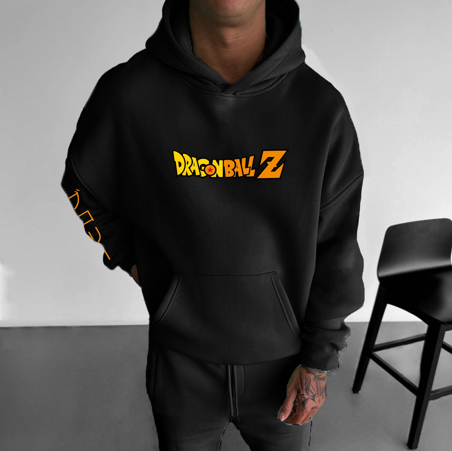 Unisex Anime Print  Casual Oversized Hoodie