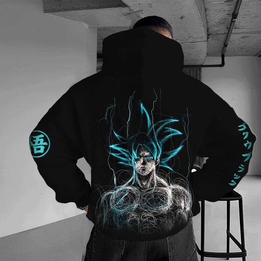 Unisex Anime Graphic Streetwear Vintage Hoodie