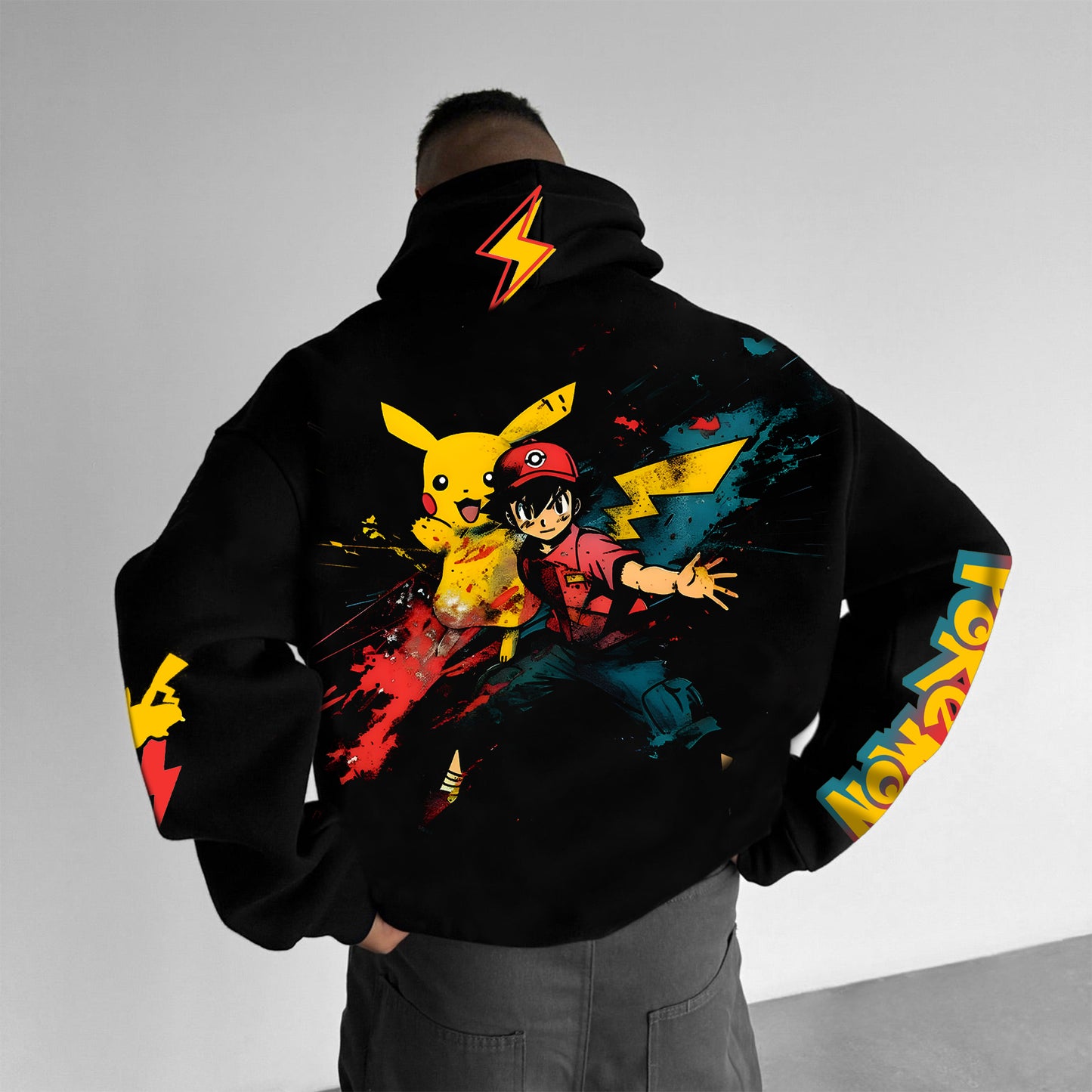 Pokémon Unisex Anime Graphic Streetwear Vintage Hoodie