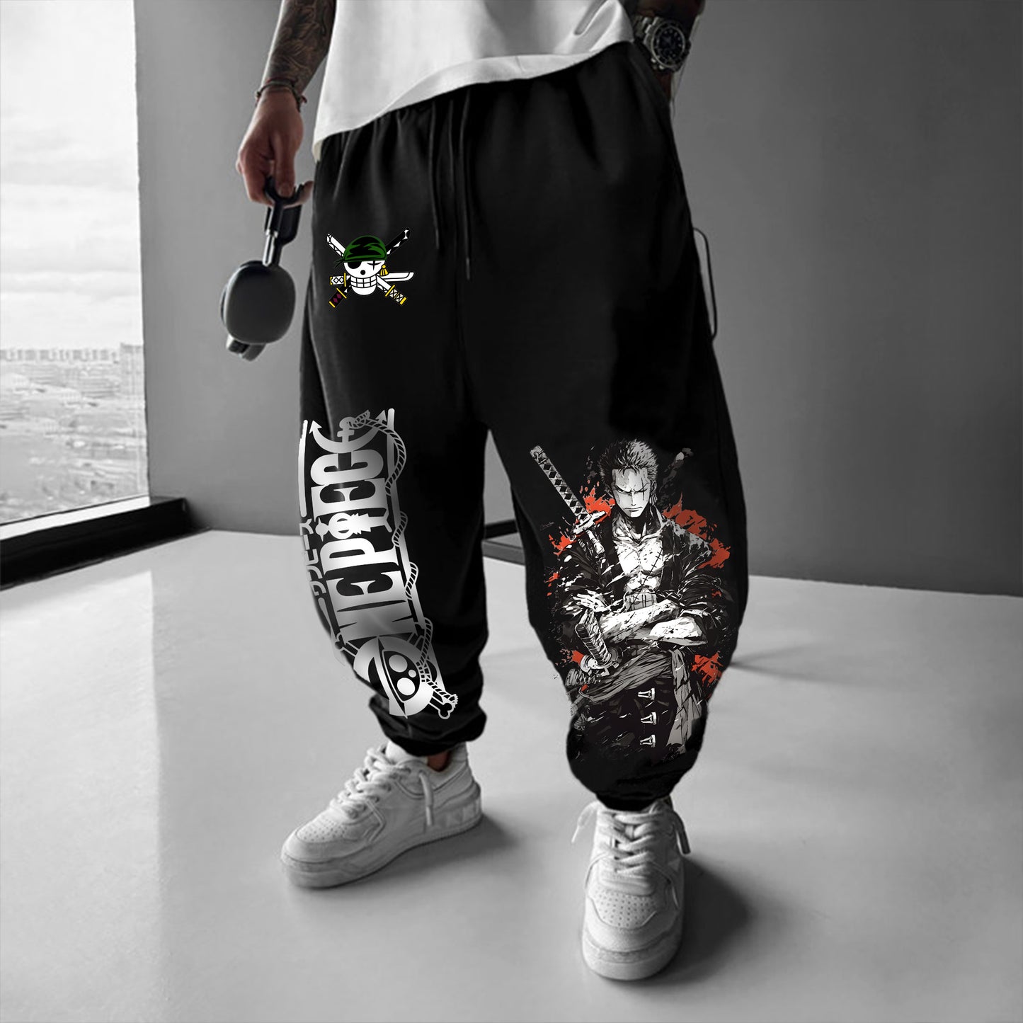 Unisex Anime Printed  Pants丨