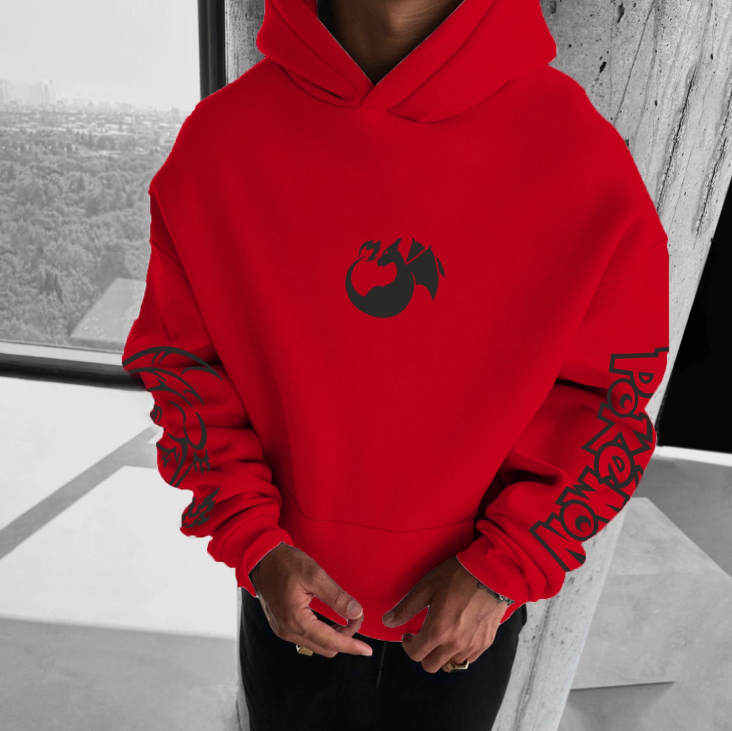 Pokémon Unisex Anime Graphic Streetwear Vintage Hoodie