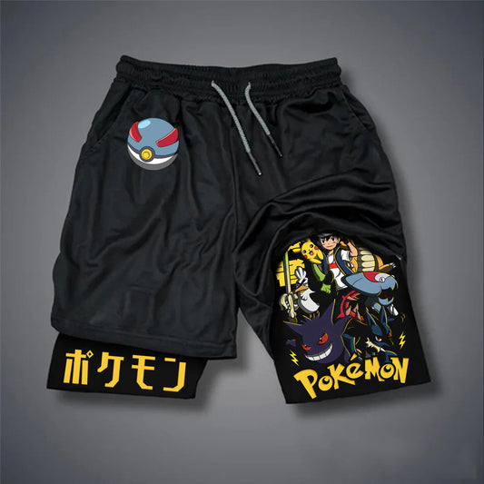 Pokémon Unisex Casual Anime Streetwear Shorts