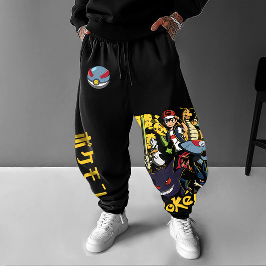 Pokémon Unisex Casual Anime Streetwear Pants