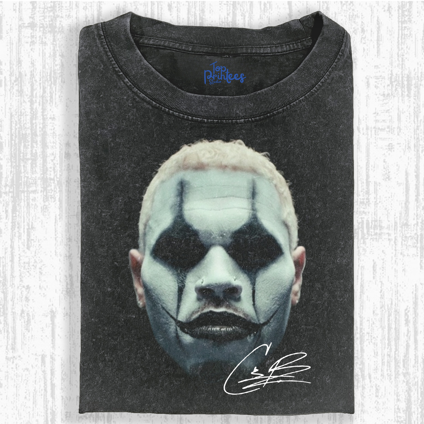 Vintage Washed Graphic T-Shirt – For the Moment & CHRIS BROWN