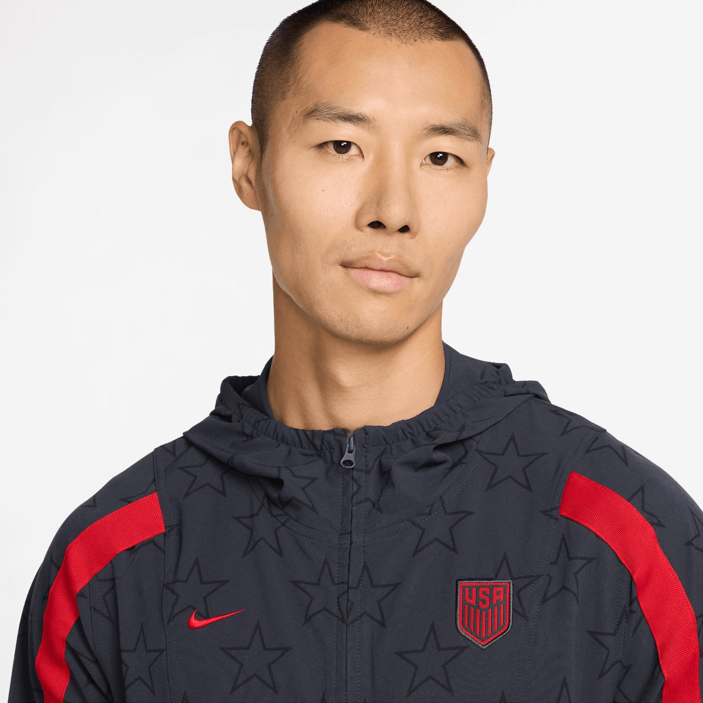 USMNT 2026 Energy Dri-FIT Full-Zip Hooded Jacket - Navy