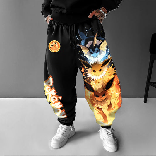 Pokémon Unisex Casual Anime Streetwear Pants