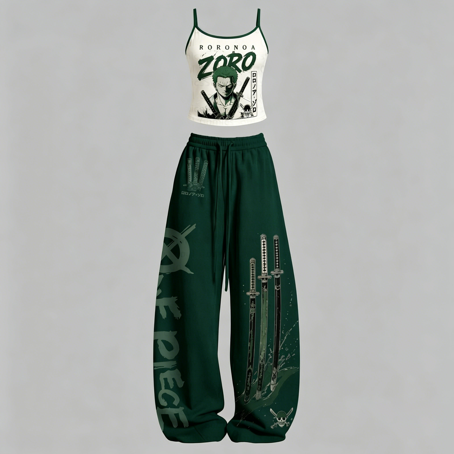 One Piece Top & Elasticated Trousers Two-Piece Set