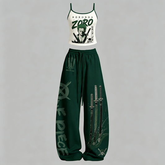 One Piece Top & Elasticated Trousers Two-Piece Set