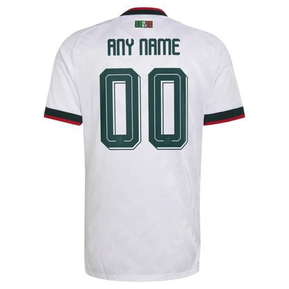 Mexico National Team 2026 Away On-Field Custom Jersey - White