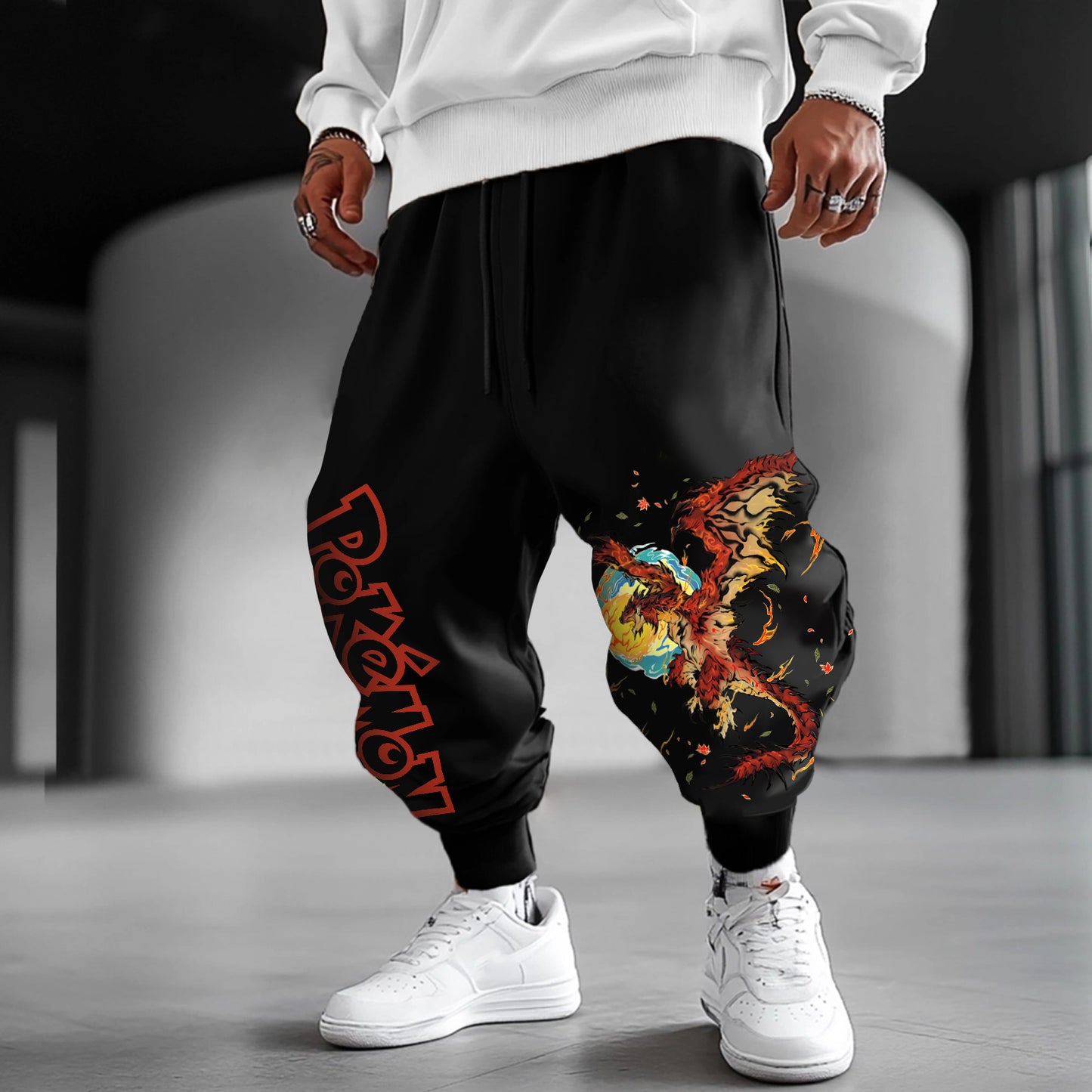 Pokémon Unisex  Casual Anime Streetwear Pants