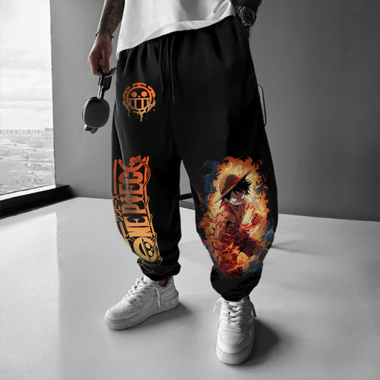 Unisex Anime Printed  Pants丨