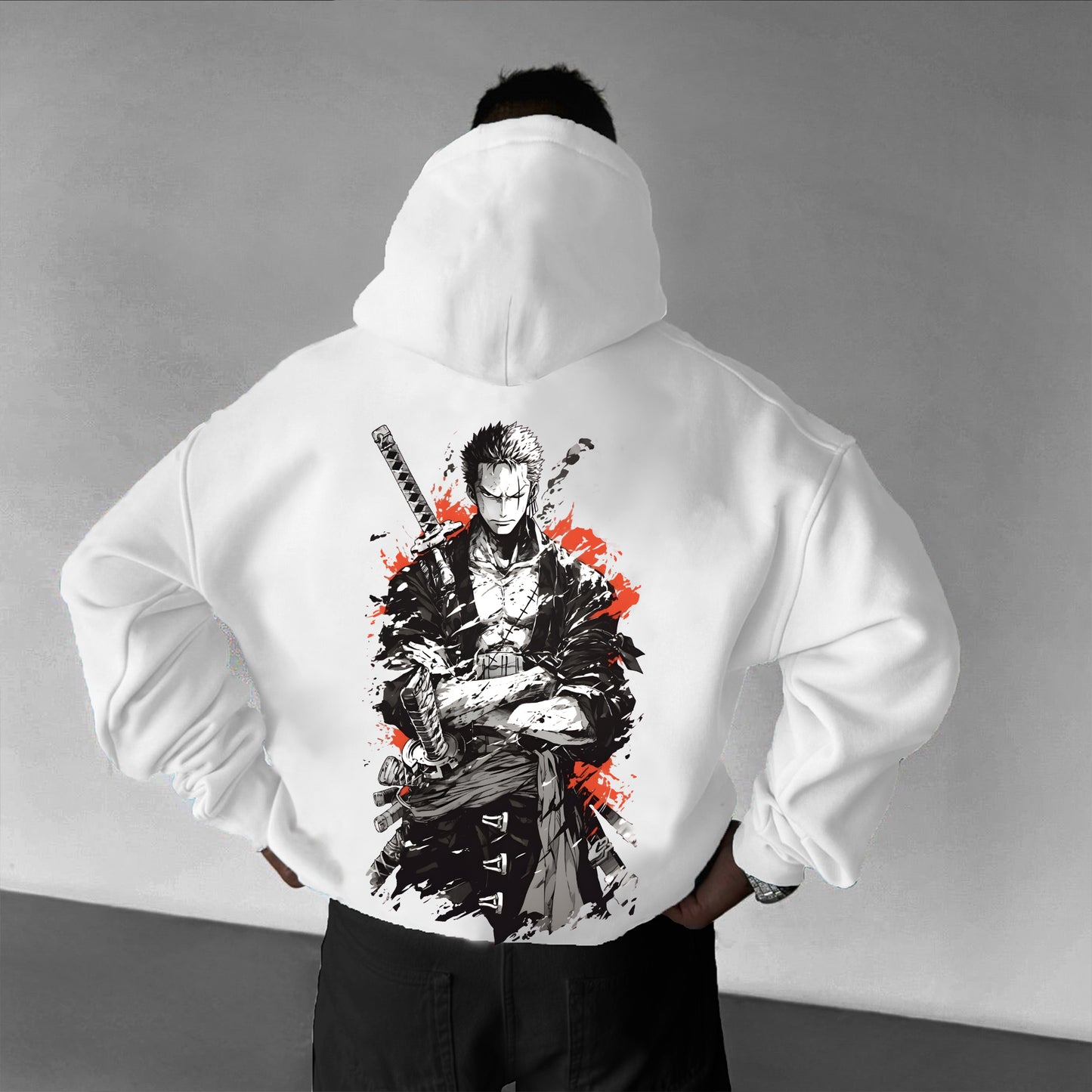 Unisex Oversized Anime Print Hoodie |