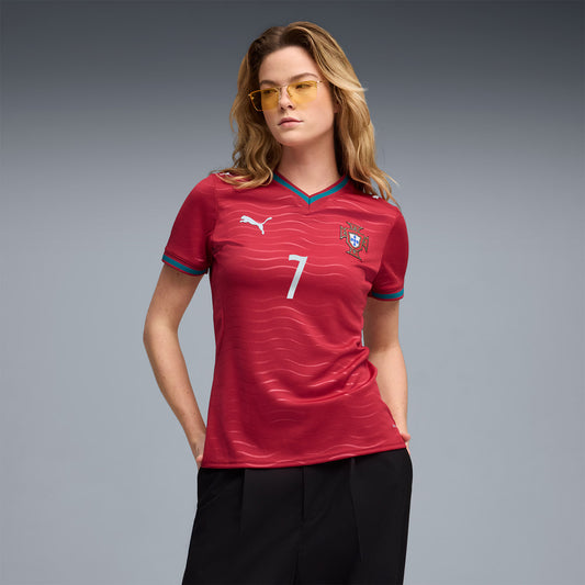 Cristiano Ronaldo Portugal National Team Women's 2026 Home Replica Jersey - Red