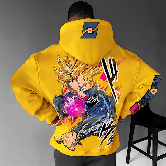 Unisex Anime Print  Casual Oversized Hoodie