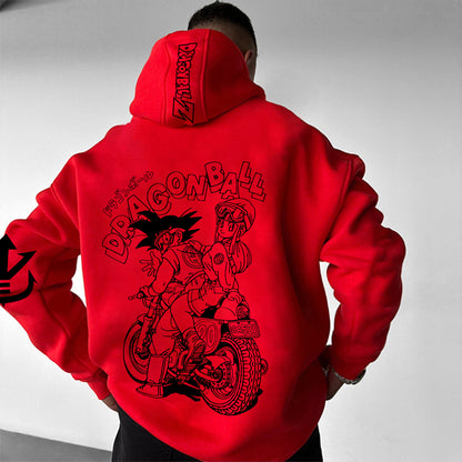 Unisex Anime Graphic Streetwear Vintage Hoodie