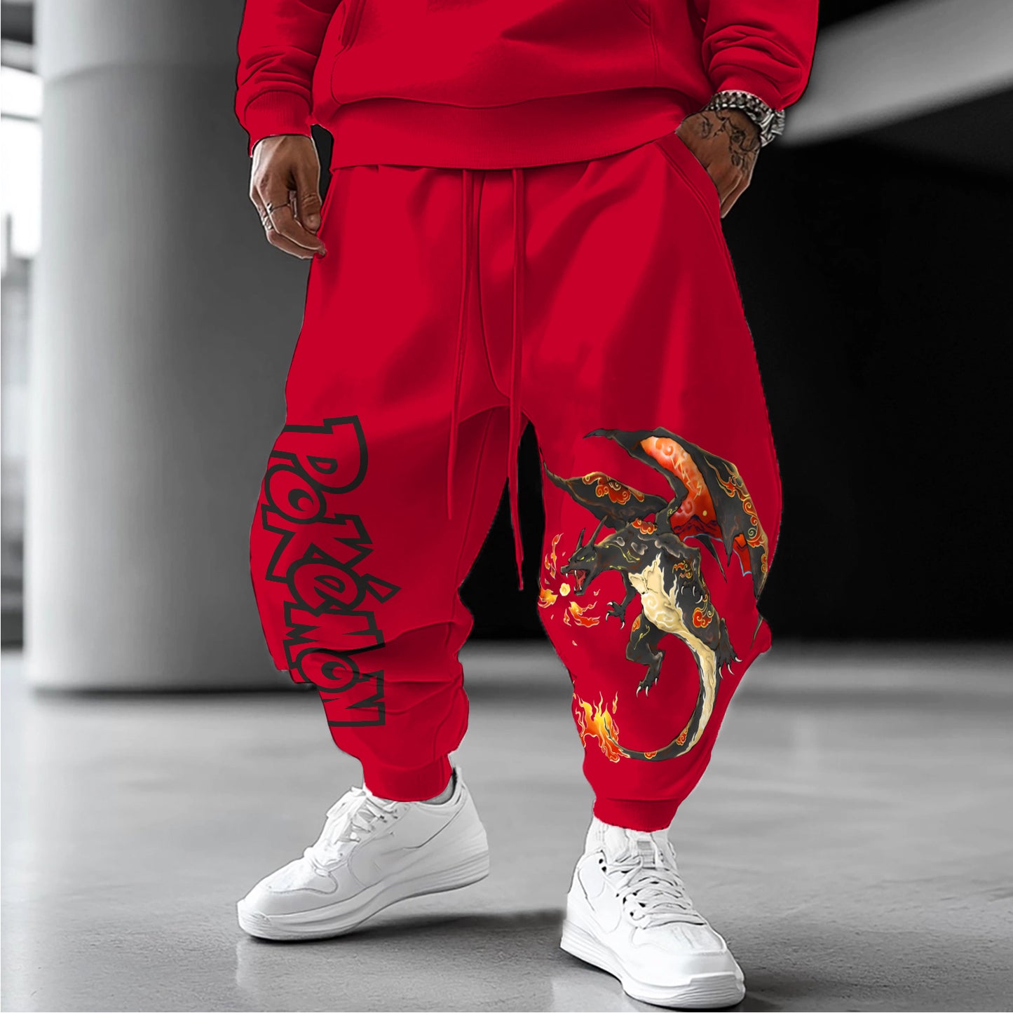 Pokémon Unisex  Casual Anime Streetwear Pants