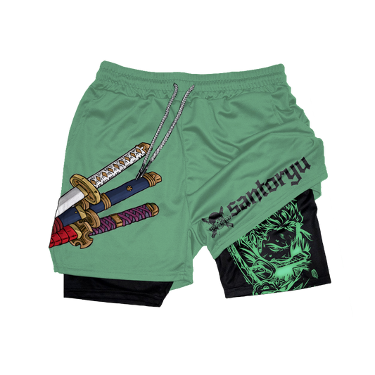 Santoryu Anime Gym Performance Shorts