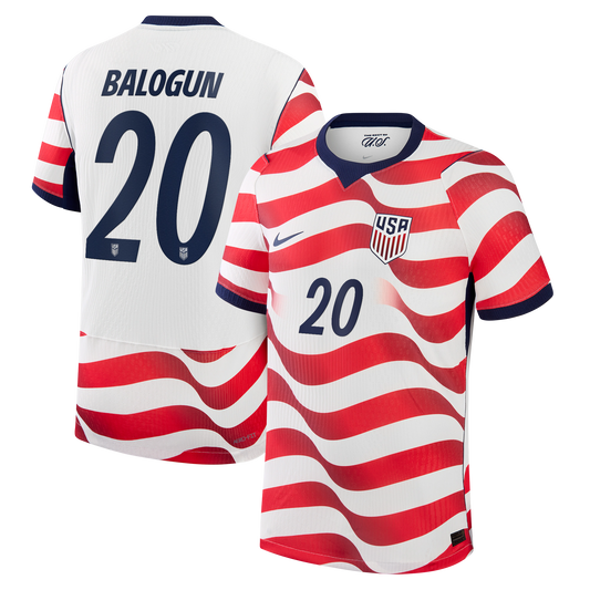 Folarin Balogun USMNT 2026 Home Match Jersey - White