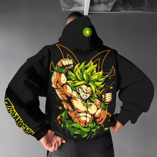 Unisex Anime Print  Casual Oversized Hoodie