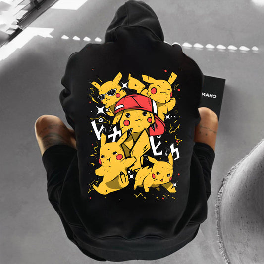 Pokémon Unisex Anime Graphic Streetwear Vintage Hoodie