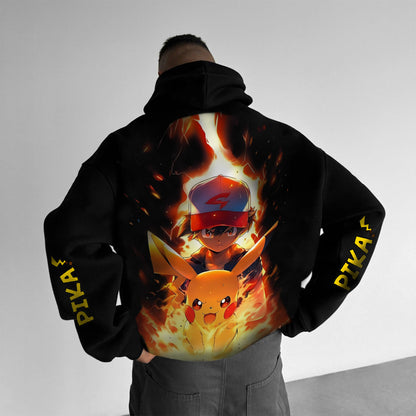 Pokémon Unisex Anime Graphic Streetwear Vintage Hoodie
