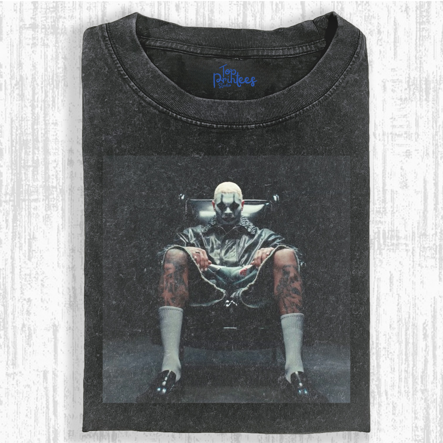 Vintage Washed Graphic T-Shirt – For the Moment & CHRIS BROWN