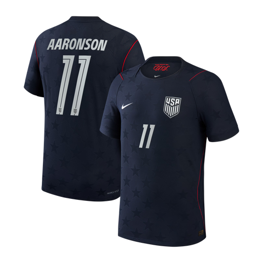 Brenden Aaronson USMNT 2026/27 Away Match Jersey - Blue