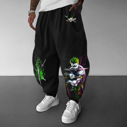 Unisex Anime Printed  Pants丨