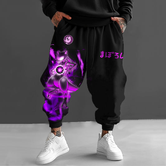 Pokémon Unisex Casual Anime Streetwear Pants