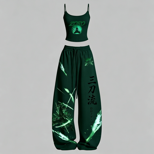 One Piece Top & Elasticated Trousers Two-Piece Set