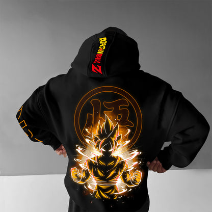Unisex Anime Print  Casual Oversized Hoodie