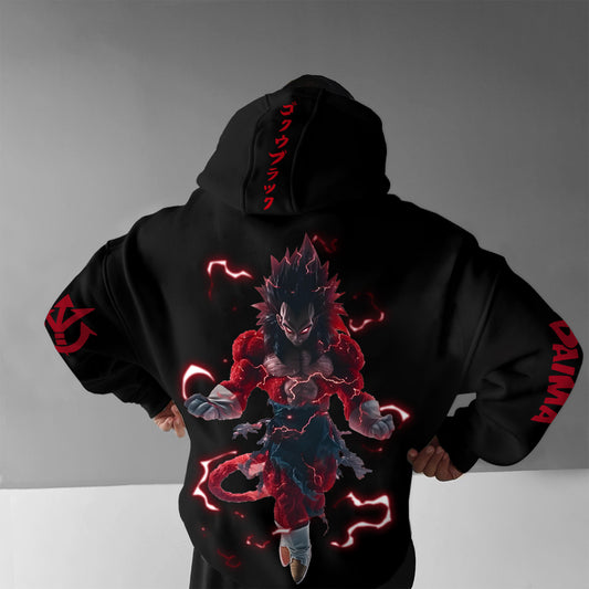 Unisex Anime Print Casual Oversized Hoodie