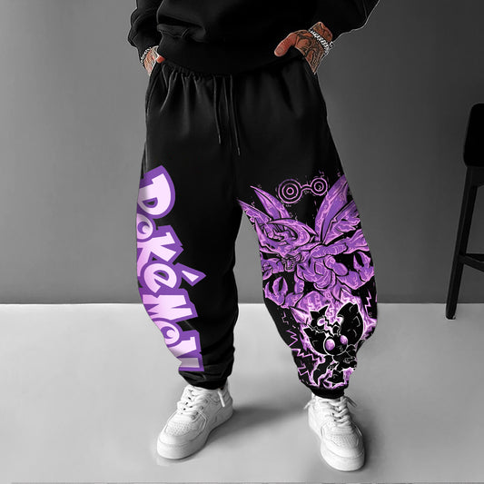Pokémon Unisex Casual Anime Streetwear Pants